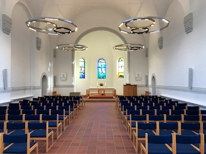 Billede af Vanløse Kirkerum før ændringerne i 2019