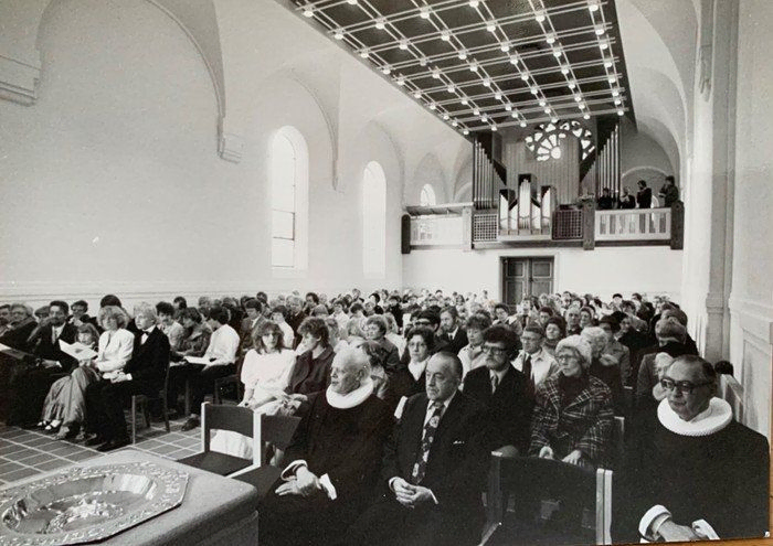 Det nye kirkerum i Vanløse Kirke 1984