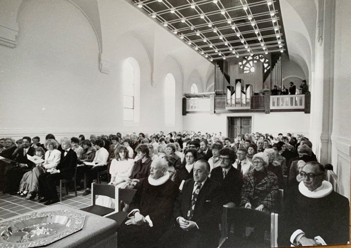 Det nye kirkerum i Vanløse Kirke 1984