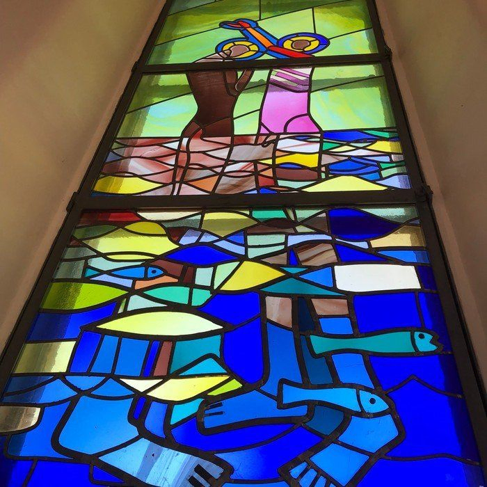 Glasmosaik i Vanløse kirke